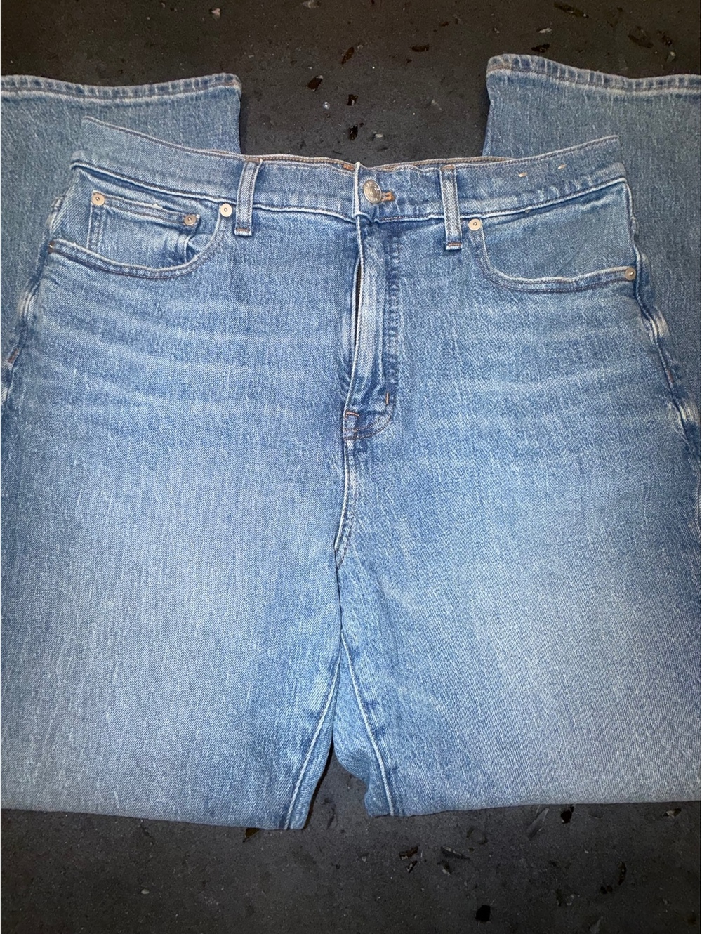 Madewell Light Blue Straight Leg Denim Jeans